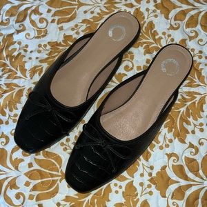 Black Ballet Flats Size 8